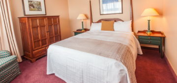 Large King Sized bed at suite in Rodd Brudenell River Resort PEI