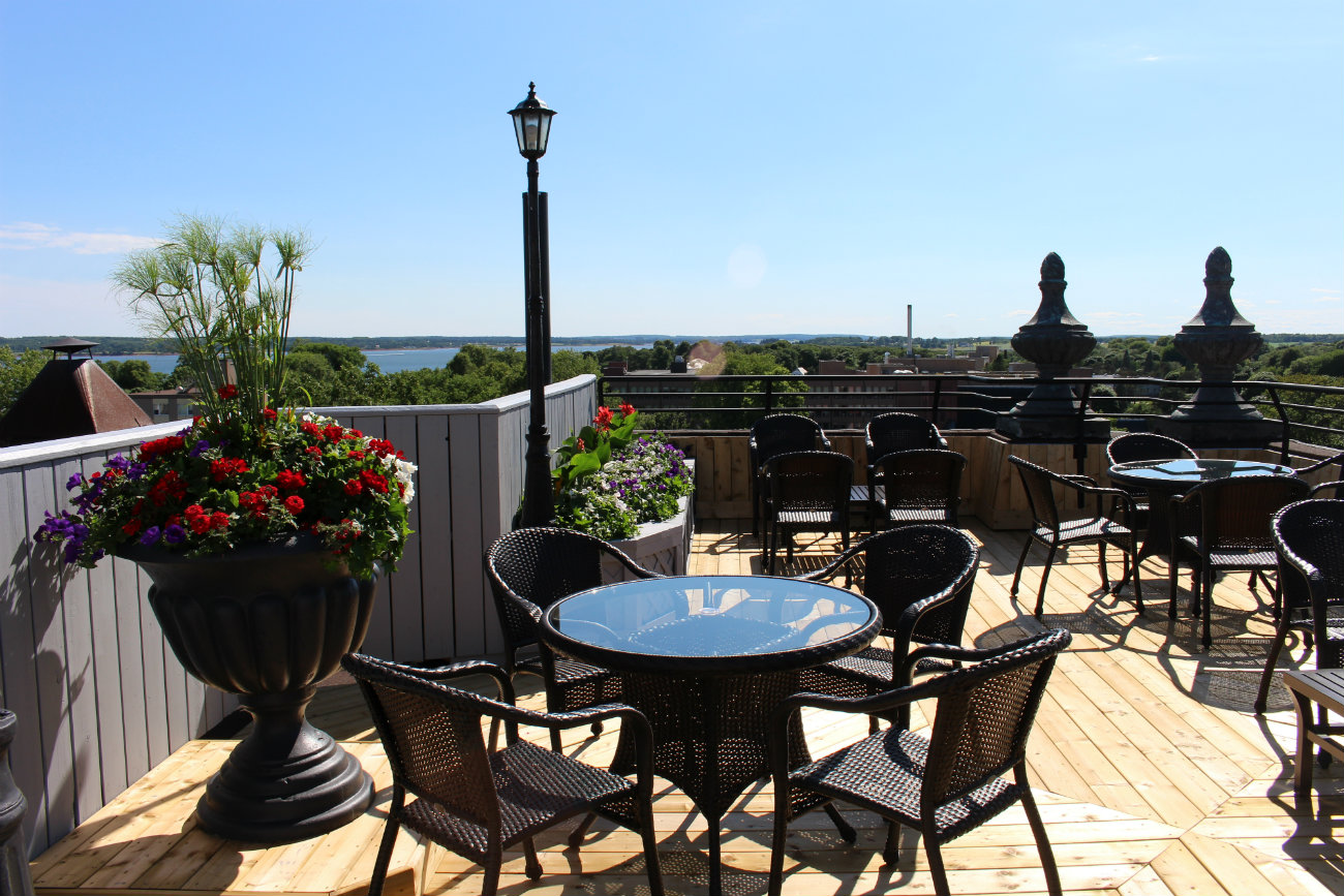 Ocean View rooftop patio Rodd hotel and Resort Charlottetown